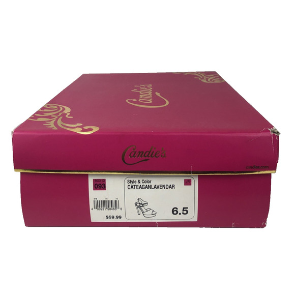 Candies Women's High Heel Pumps Size 6.5‎ Purple Suede Catagan Lavendar 4" Heel - Picture 12 of 12